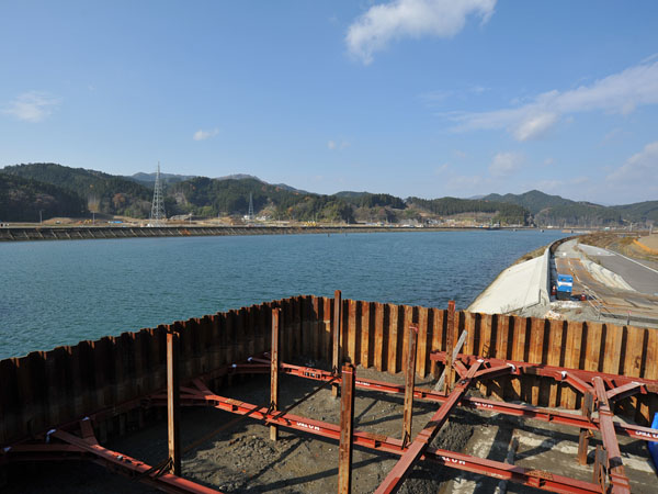 仮橋の上流 2
