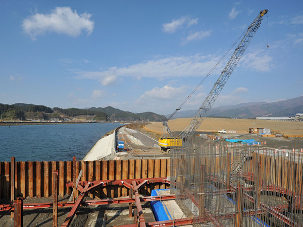 仮橋の上流 3