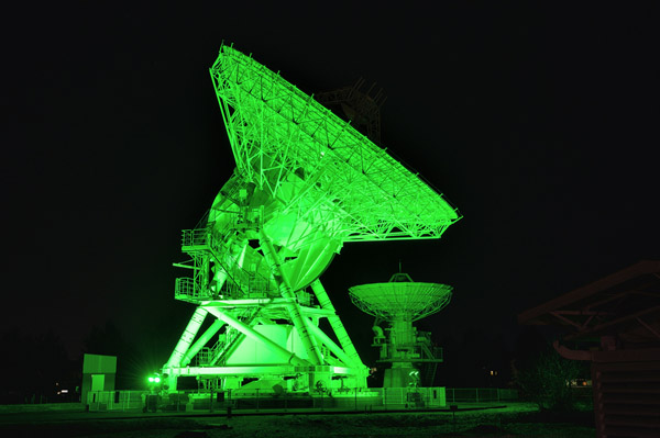 VLBI電波望遠鏡ライトアップ　１