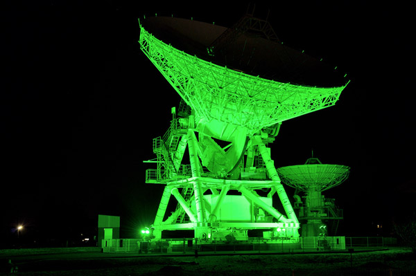 VLBI電波望遠鏡ライトアップ　２