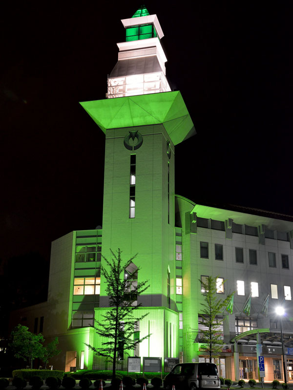 金ヶ崎町・庁舎ライトアップ　４