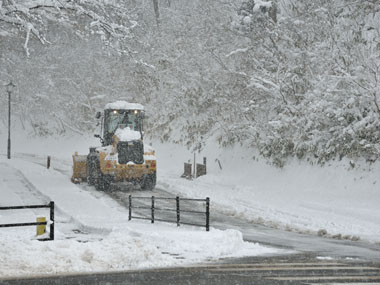 早春の北上展勝地雪景色 7